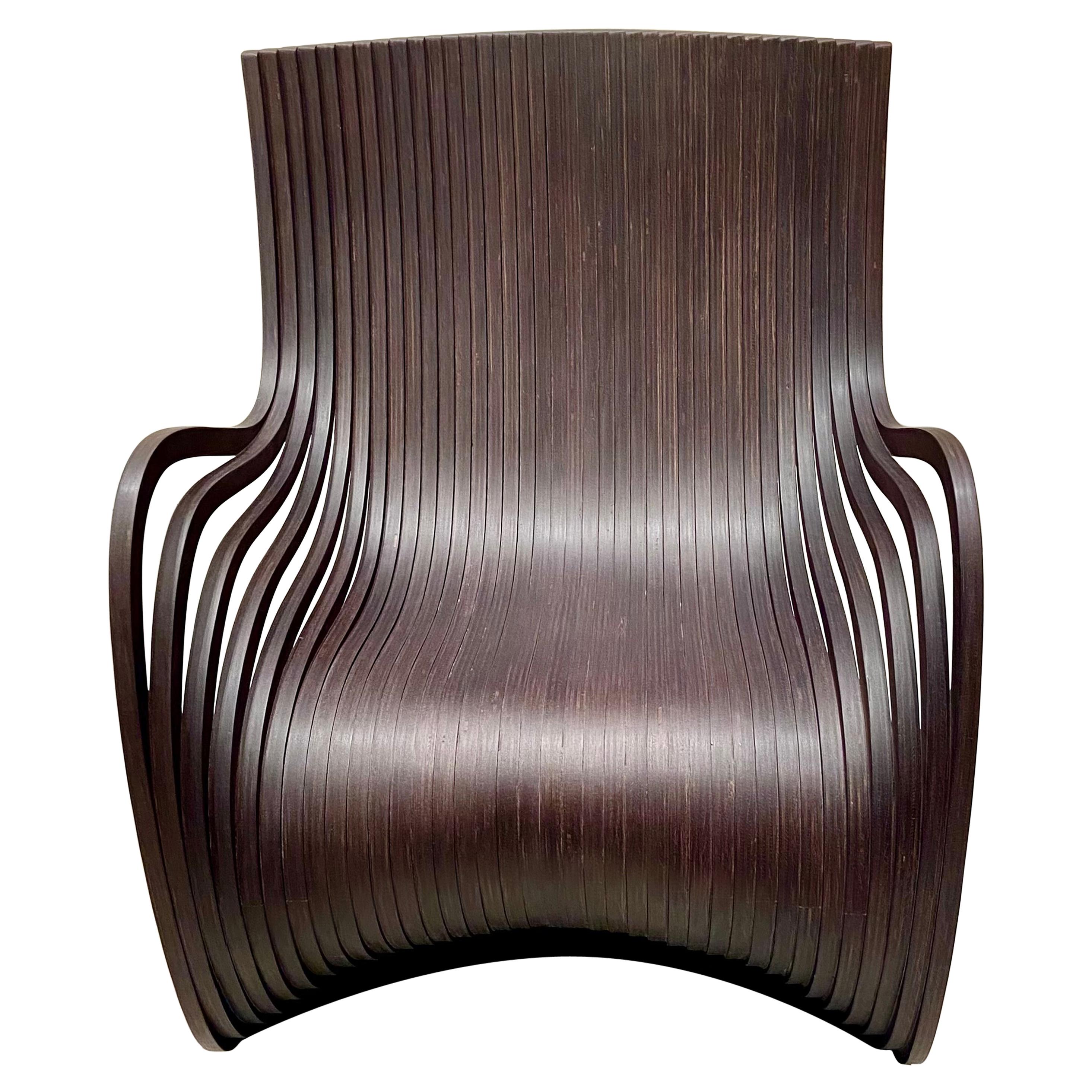 Piegatto Pipo Wenge Wood Lounge Chair