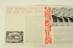 Illustrative leaflet life aboard ocean liners Italian Line company 1932