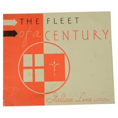 Illustrative leaflet life aboard ocean liners Italian Line company 1932