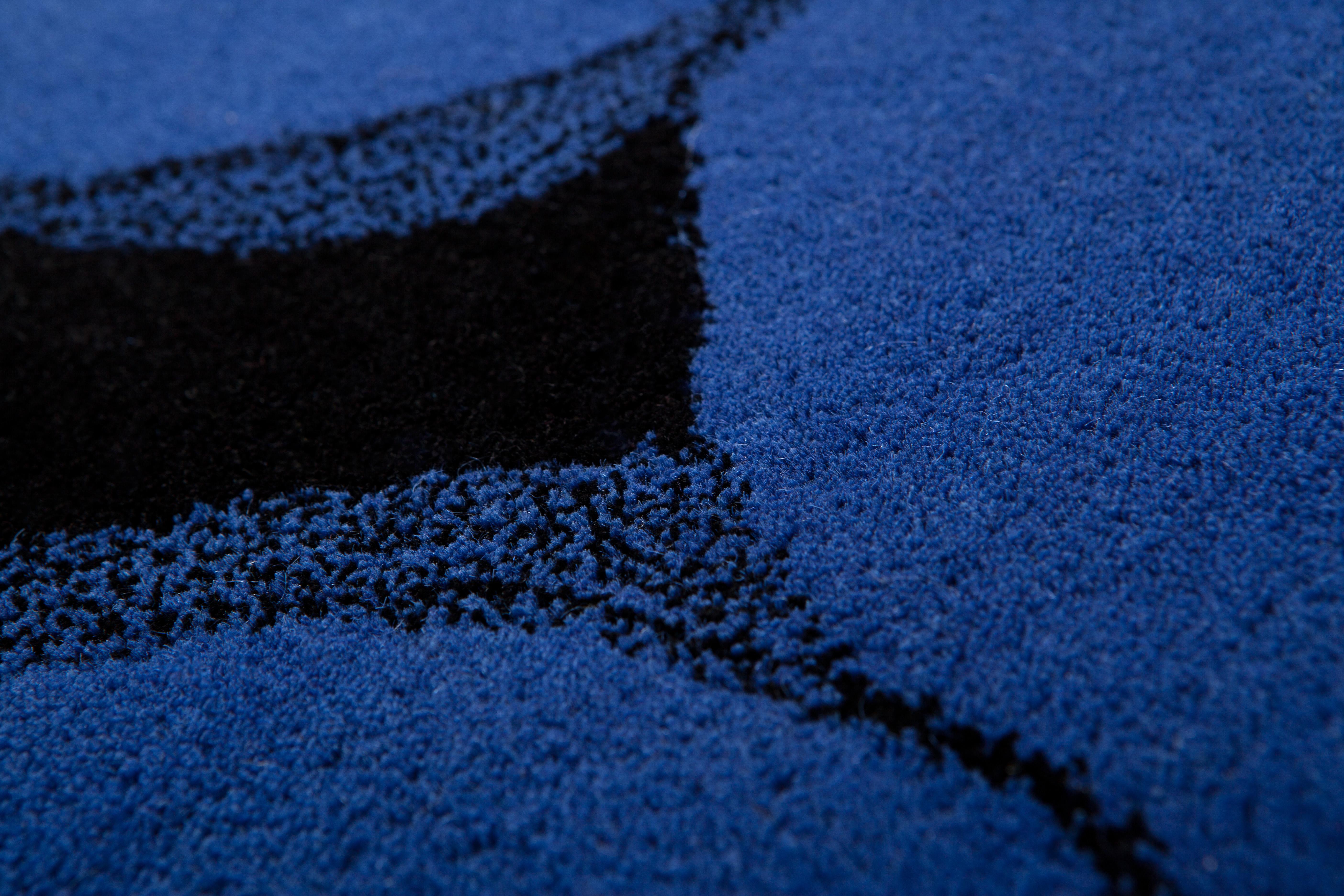 Modern Pienovuoto 1 Carpet, Handtufted, Wool and Viscose, Rosapaki For Sale