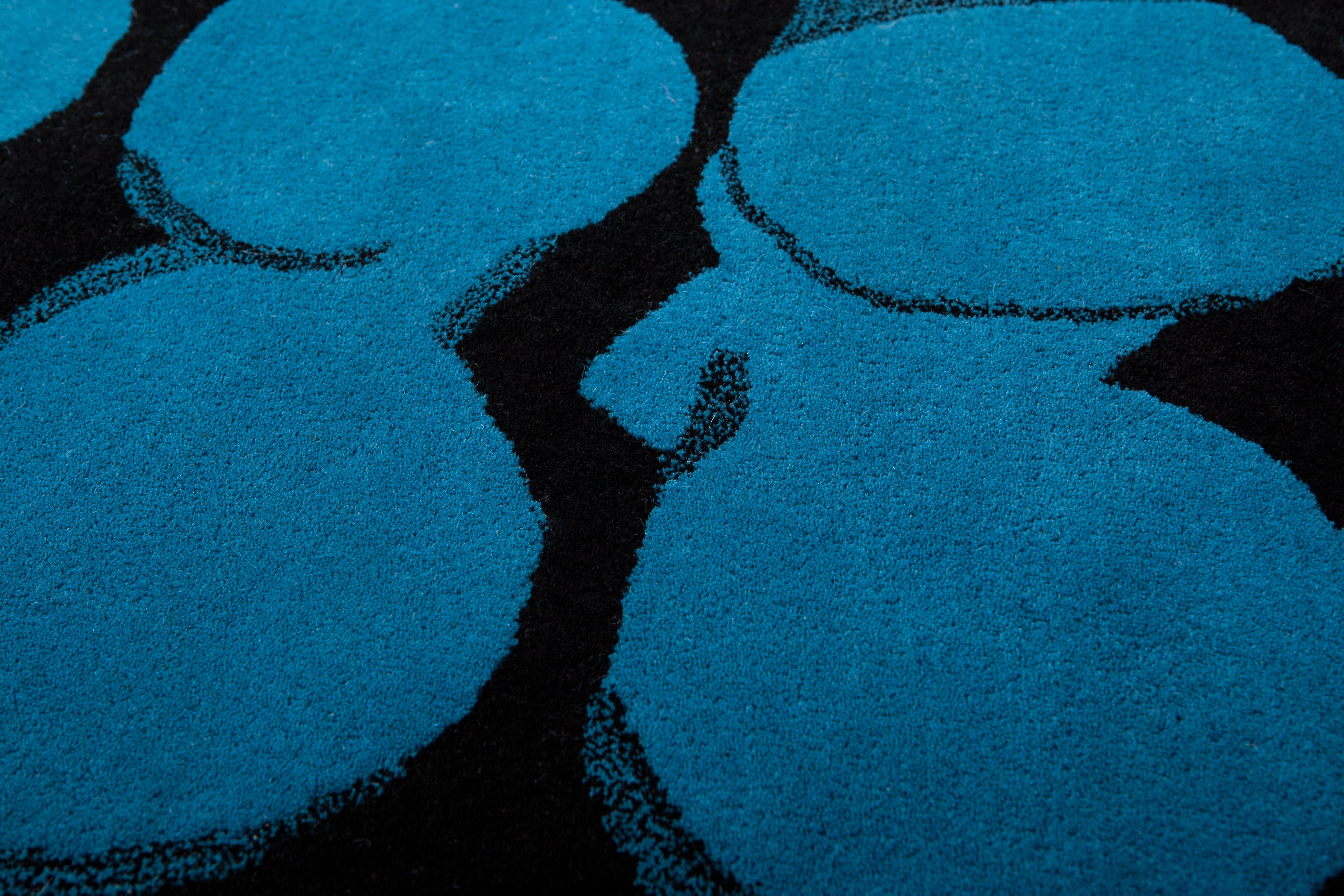 Other Pienovuoto 1 Carpet, Handtufted, Wool and Viscose, Rosapaki For Sale
