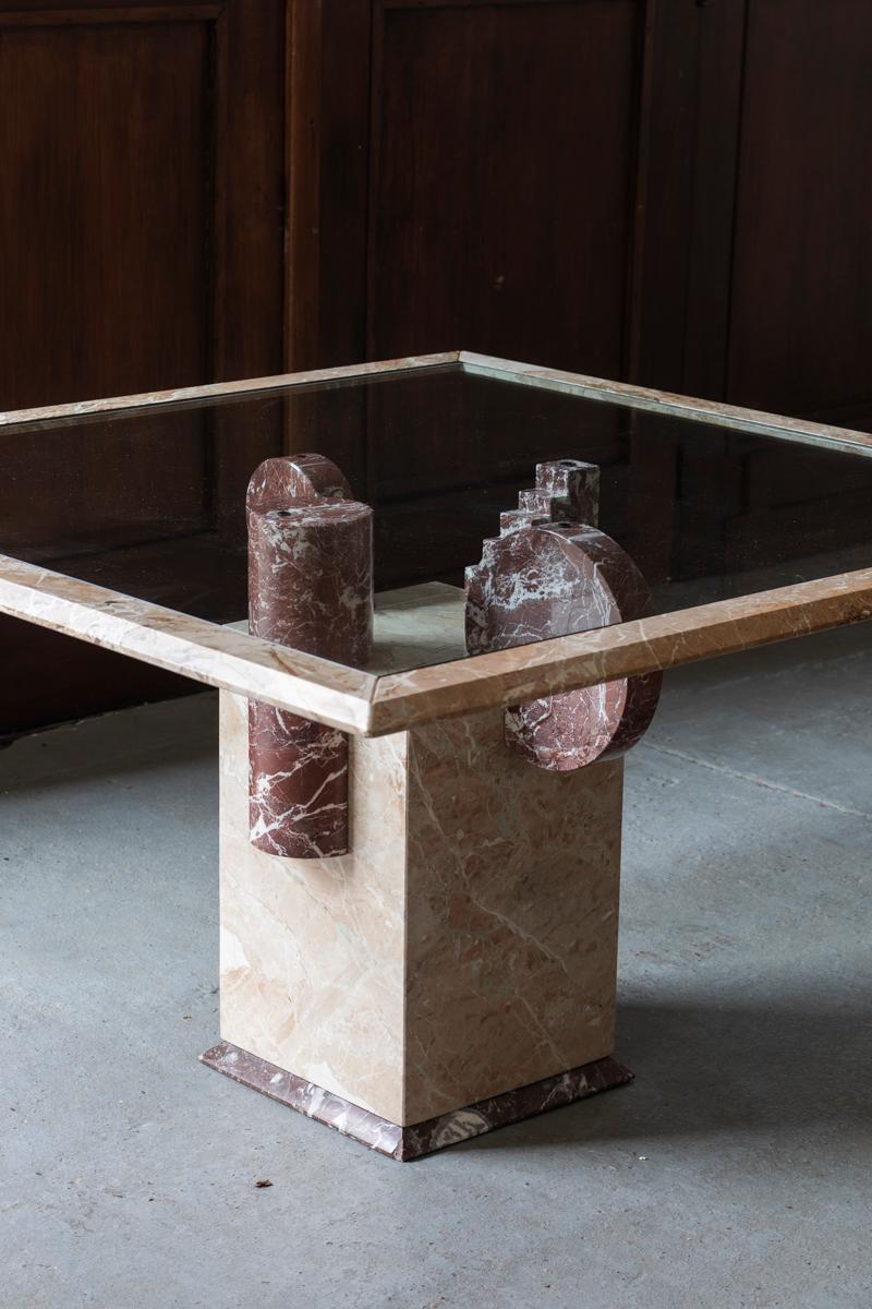 Pier A Giusti & Egidio di Rosa 'Brugiana' Dining Table, Italian Design, 1980 6