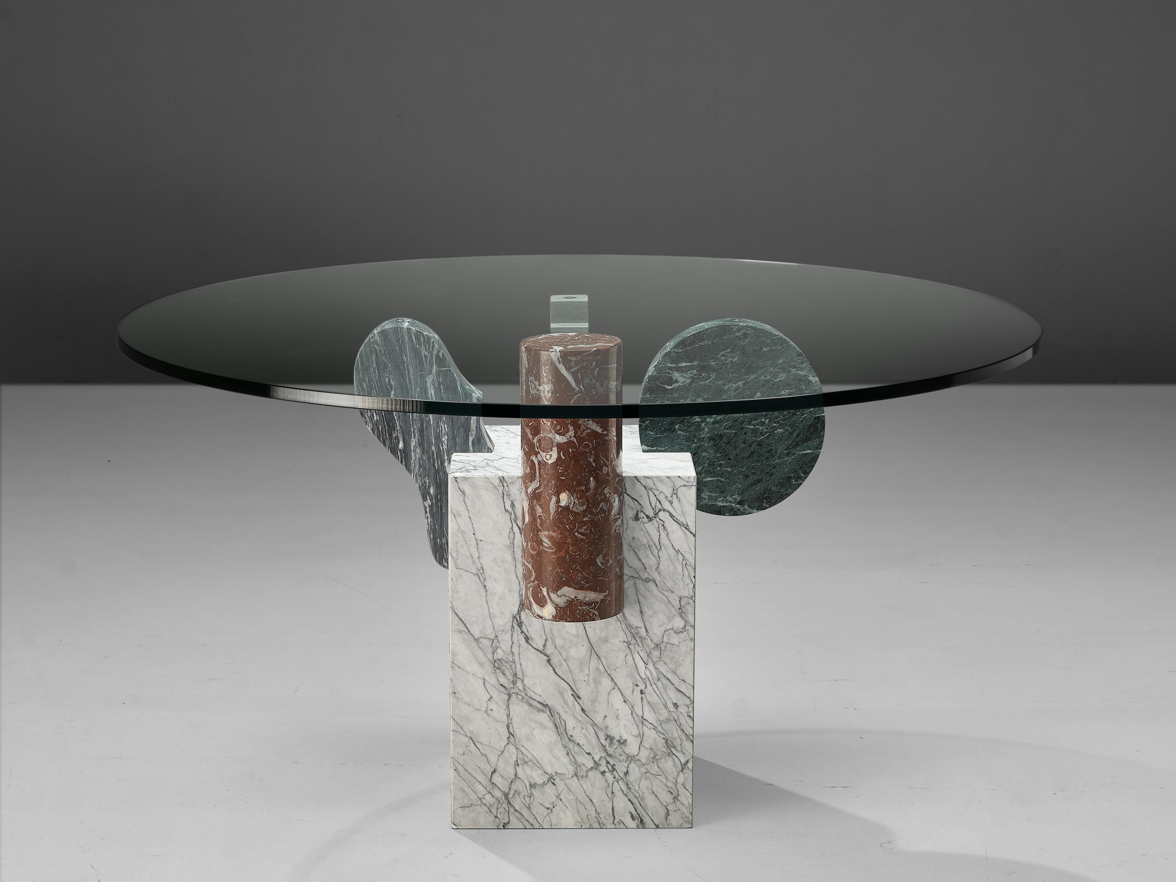 Late 20th Century Pier Alessandro Giusti and Egidio Di Rosa 'Brugiana' Dining Table