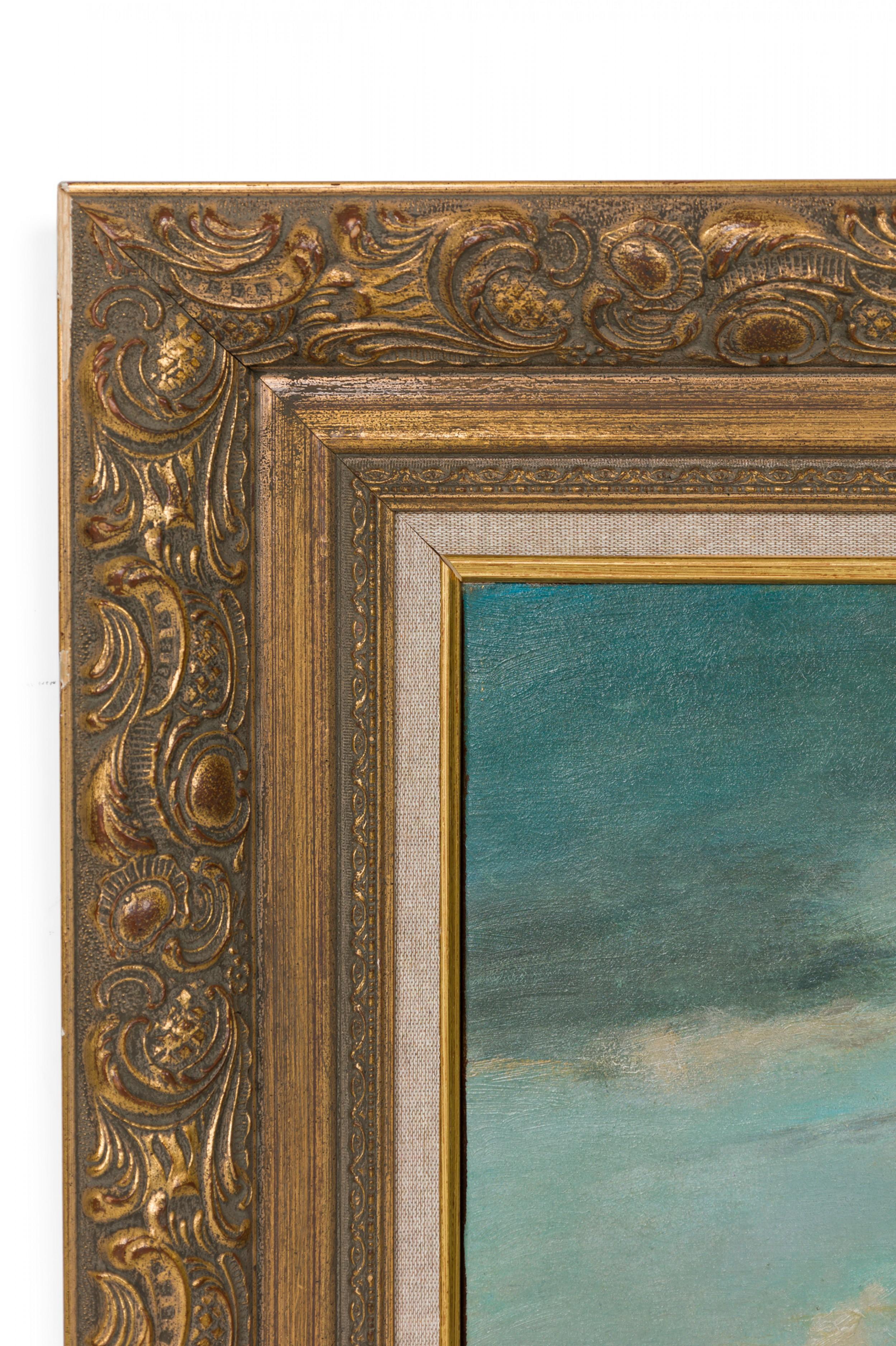 Pintura del muelle de Trouville Seaside Victoriano en venta