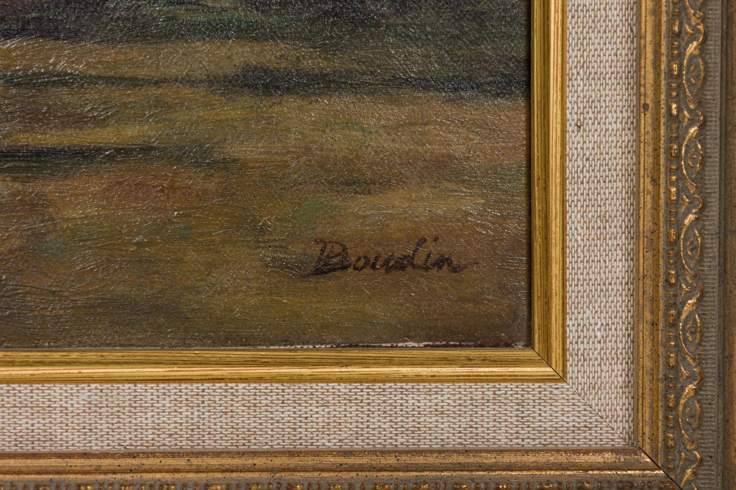 Pintura del muelle de Trouville Seaside Pintado a mano en venta