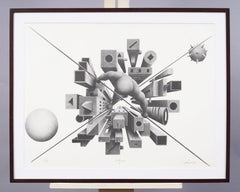 Pier Augusto Breccia, funambolo futurista italiano, Stampa originale in edizione limitata