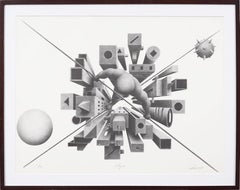 Pier Augusto Breccia Italienischer Futurist Tightrope Limitierte Auflage Originaldruck