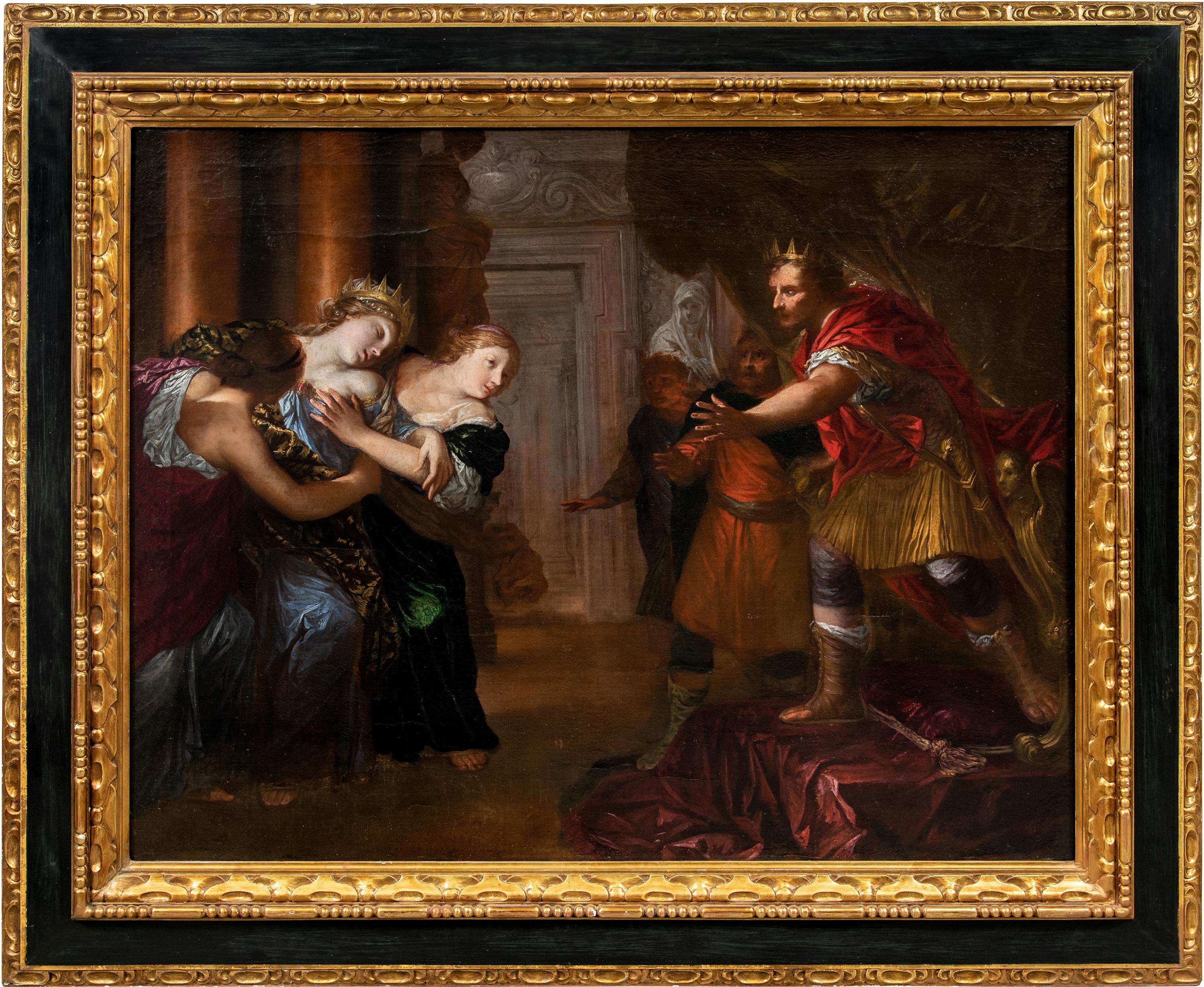 Pier Dandini (Florence 1646 - Florence 1712) - Esther and Ahasuerus.

117 x 146 cm (without frame) - 151 x 180 cm (with frame).

Oil on canvas, in carved and gilded wooden frame (not signed).

Expert opinions: Prof. Sandro Bellesi, Sesto Fiorentino