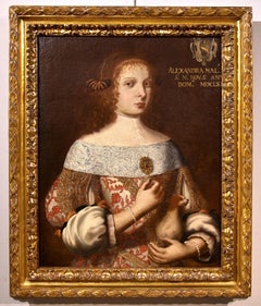 Antique Portrait Woman Cittadini Paint Oil on canvas Old master 17th Century Italian Art