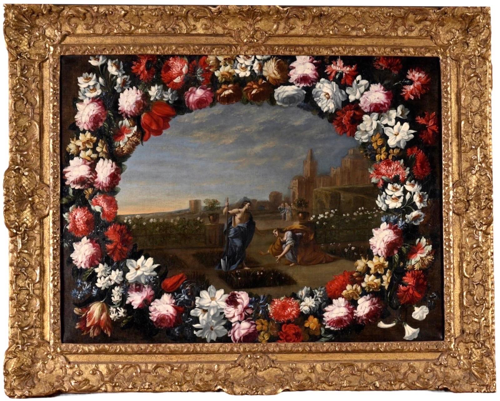 Großer großer italienischer alter Meister des 17. Jahrhunderts – Noli me tangere – Christus im Garten (Alte Meister), Painting, von Pier Francesco Cittadini