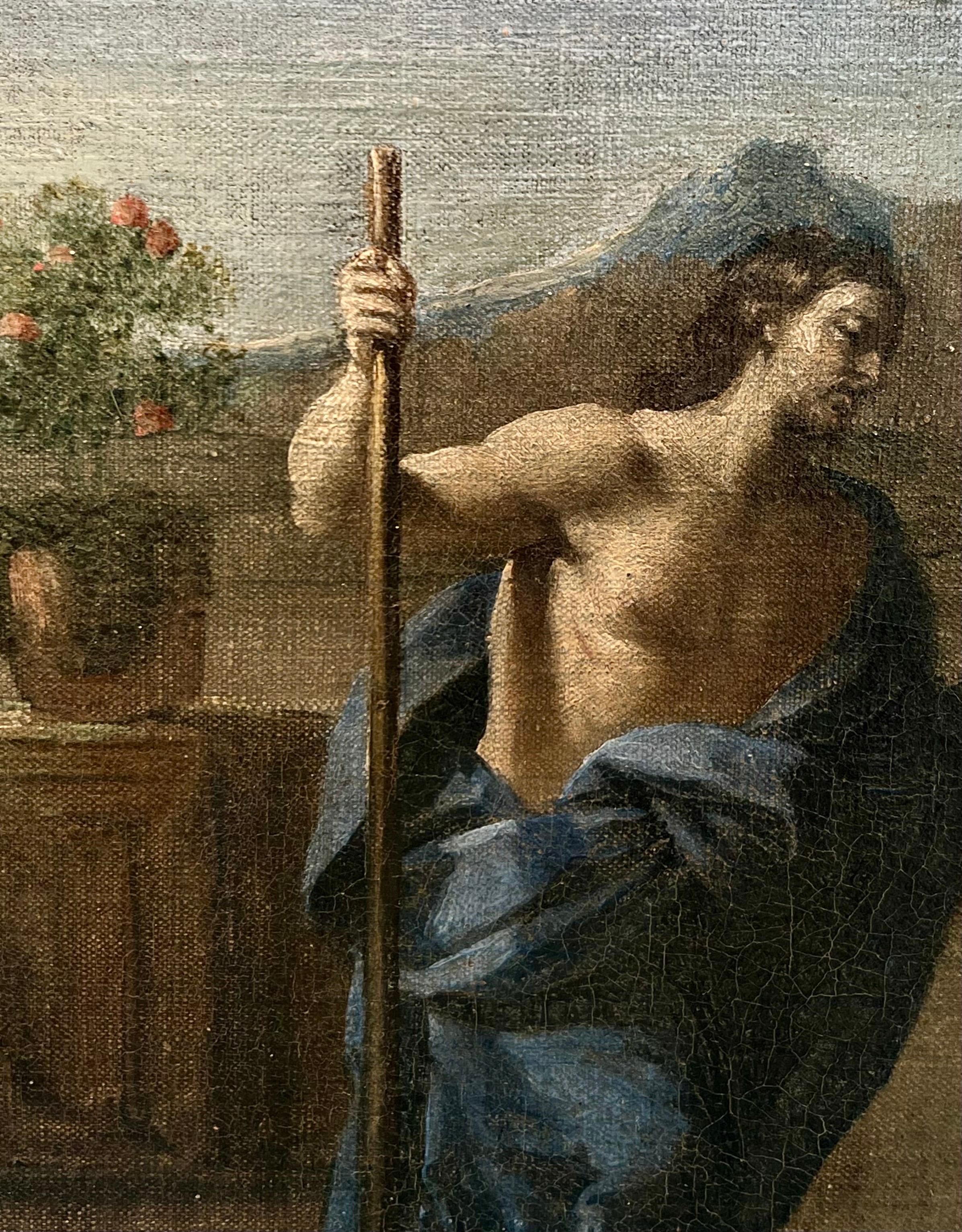 Grand maître italien du 17ème siècle - Noli me tangere - Christ dans le jardin en vente 5