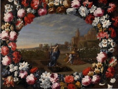 Large 17th century Italian old master - Noli me tangere - Christ in the garden