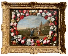 Gran maestro antiguo italiano del siglo XVII - Noli me tangere - Cristo en el jardín