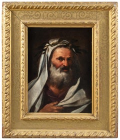 17-18th century Italian figure painting - Male Portrait - Oil on canvas Italy