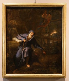 Tentaciones De San Antonio Mola Pintura Siglo XVII Óleo sobre lienzo Viejo maestro