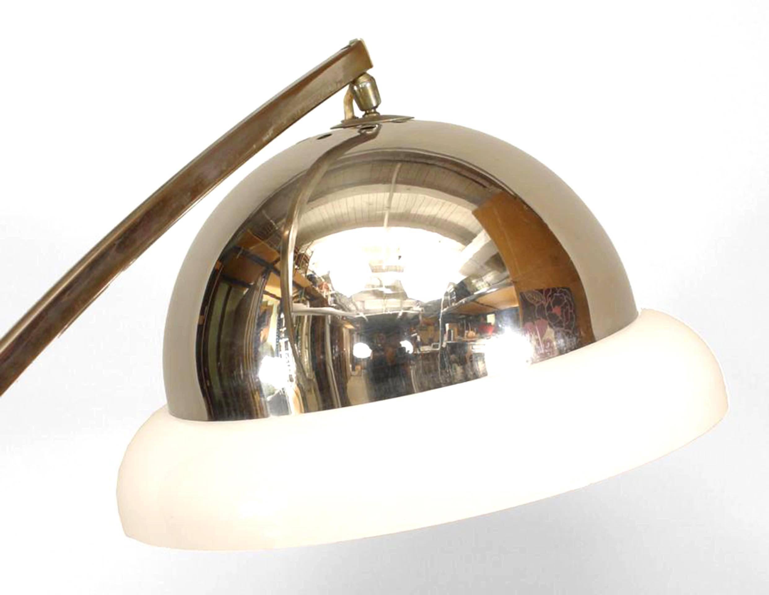 Mid-20th Century Pair of Italian Goffredo Reggianii Chrome Floor Lamp For Sale