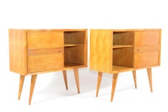 Pier Giulio Magistretti Italian Pair of Mid-Century Bed Side Table or Cabinets
