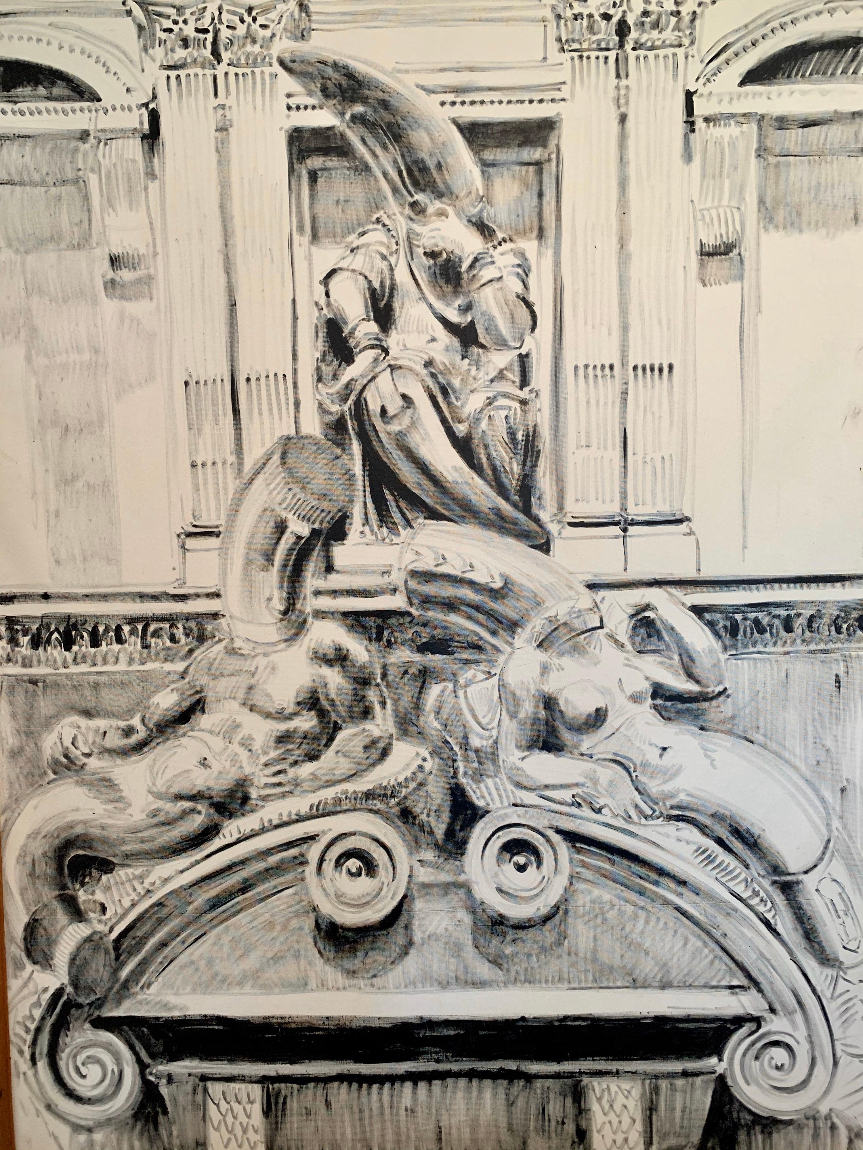Pier Gustafson Serie de Bolígrafos Originales para la Feria de Bolígrafos de Boston Arte de Pared finales del siglo XX en venta