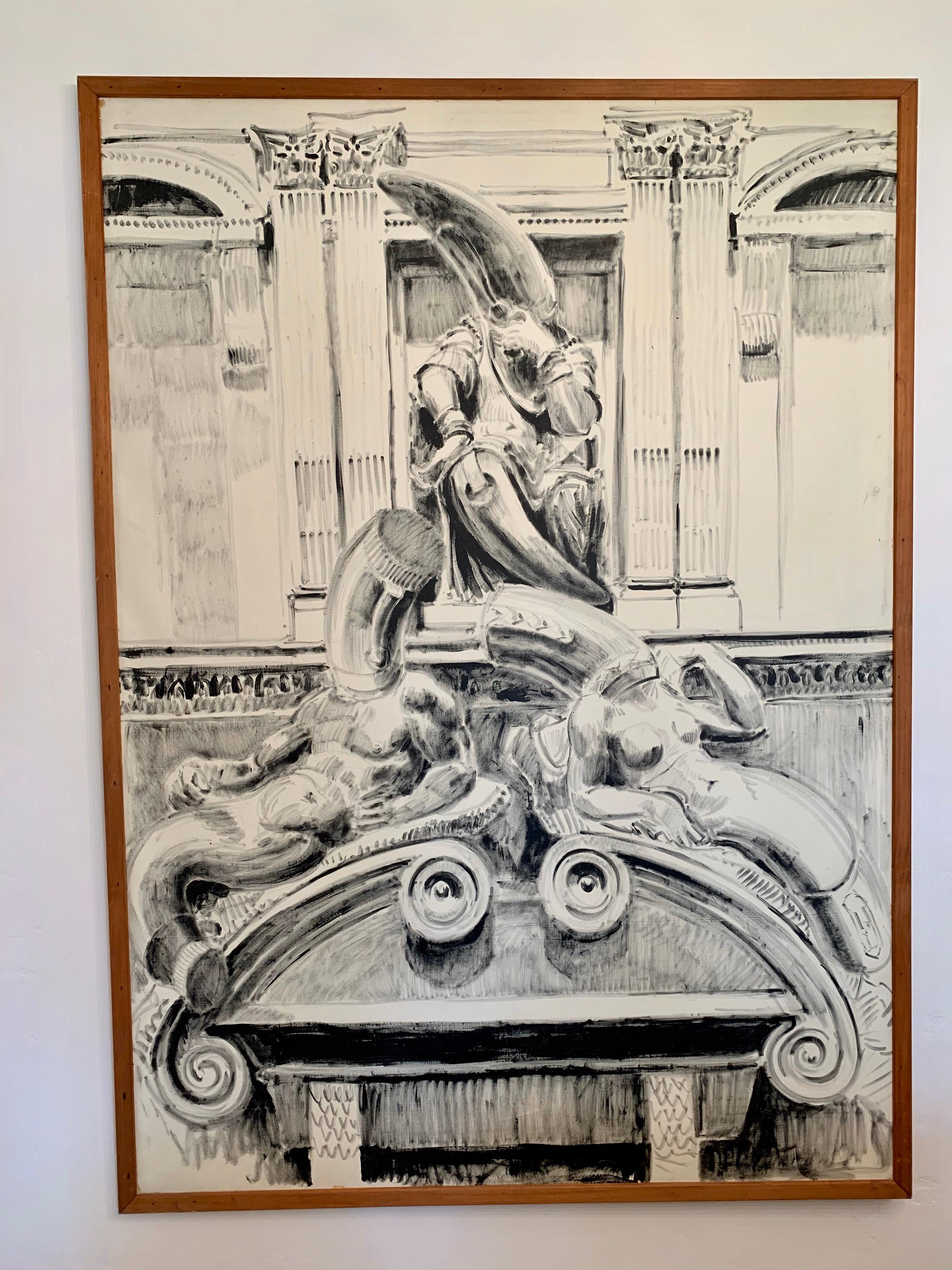 Pier Gustafson Serie de Bolígrafos Originales para la Feria de Bolígrafos de Boston Arte de Pared Teca en venta