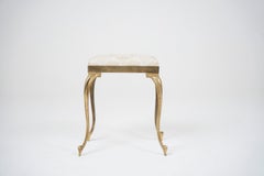 Italian Vintage Brass Stool 1950s