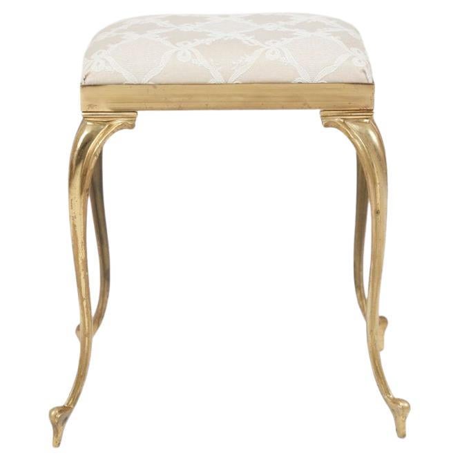 Italian Vintage Brass Stool 1950s For Sale