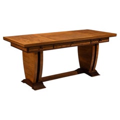 Bureau « Pier Luigi Colli » en placage de frêne avec détails teintés foncés, Italie, années 1930