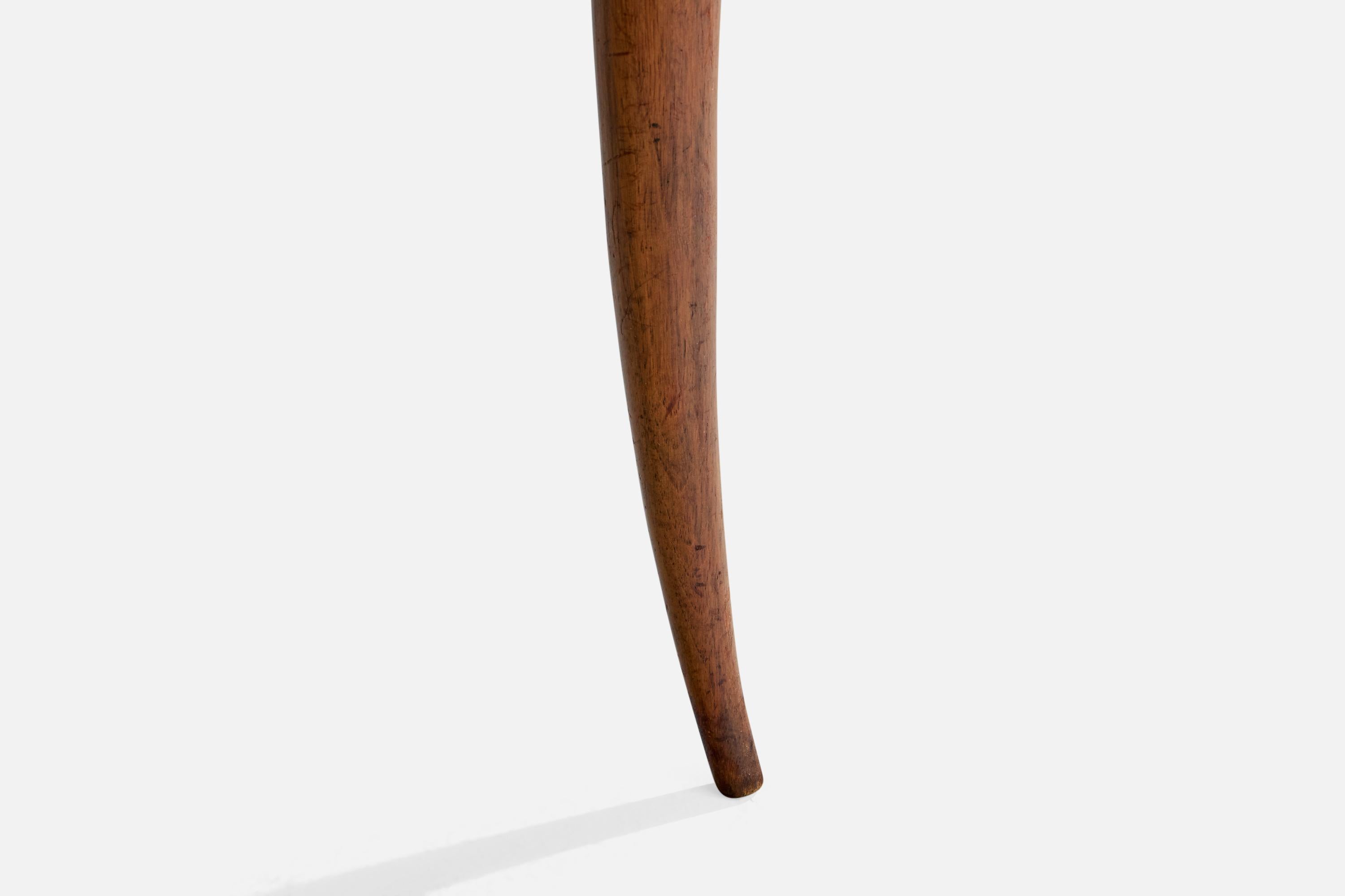 Pier Luigi Colli, chaises de salle à manger, Wood, tissu, Italie, années 1950 en vente 9