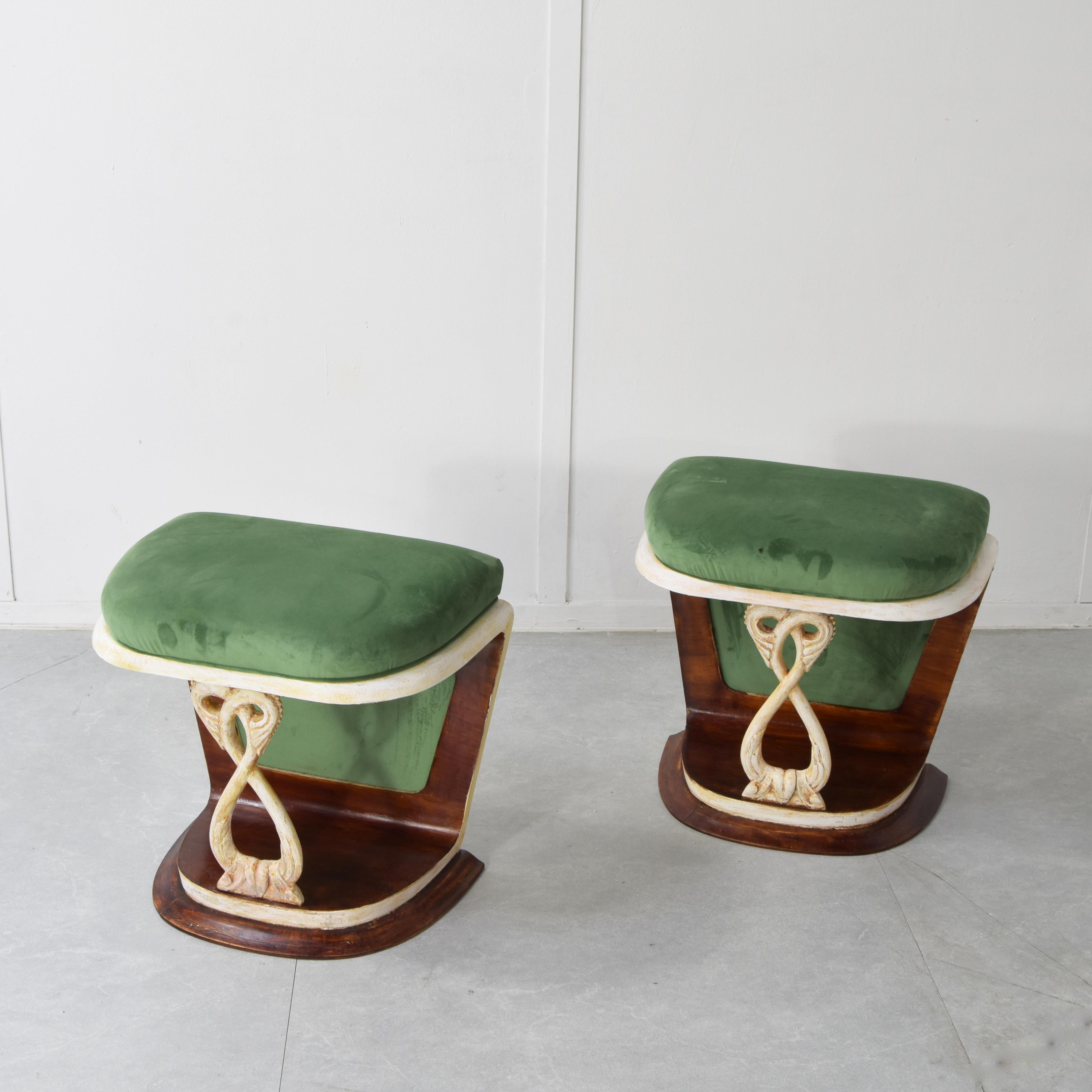 Pier Luigi Colli pareja de bancos años 40. Italian en venta