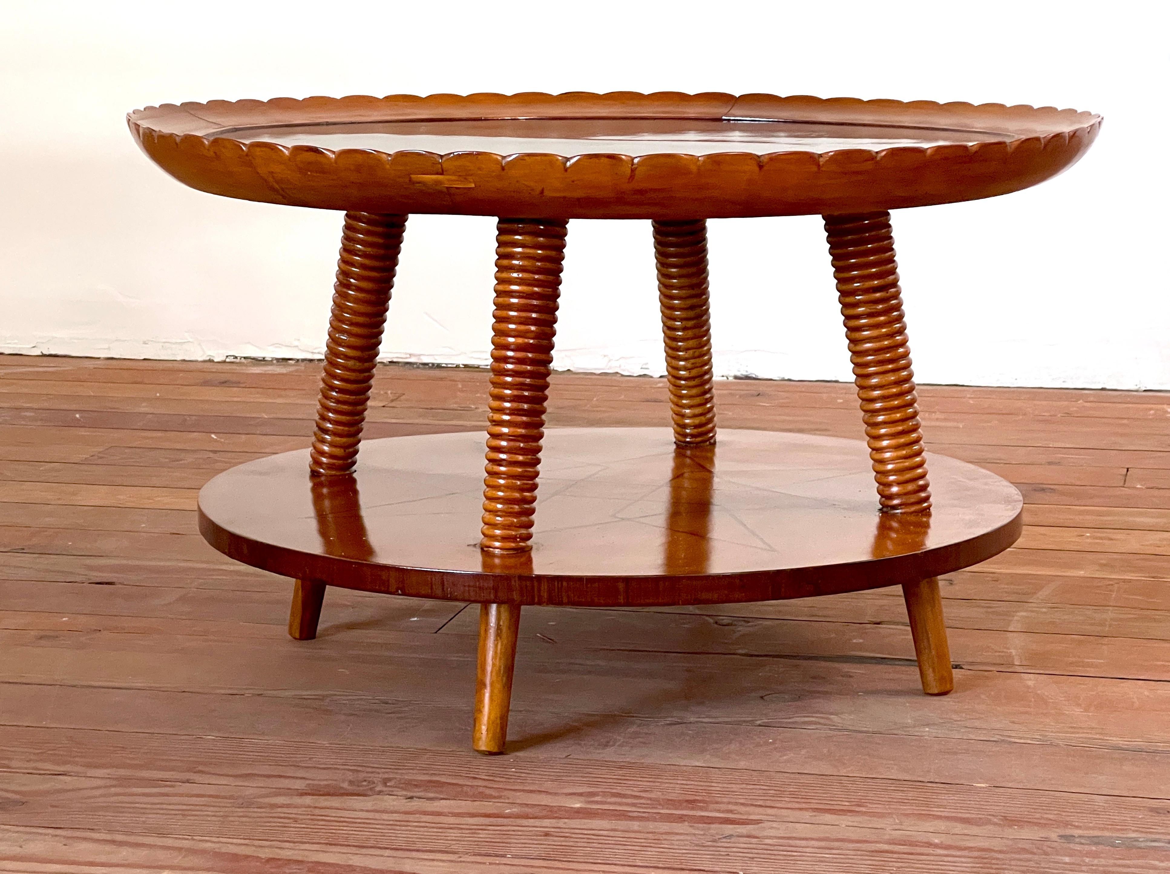Pier Luigi Colli Scalloped Table In Good Condition In Beverly Hills, CA