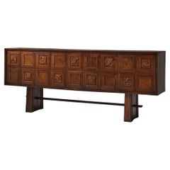 Retro Pier Luigi Colli Sideboard in Oak 