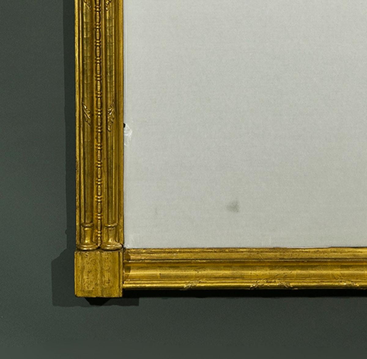 Gilt Pier Mirror in the Neoclassical Taste For Sale