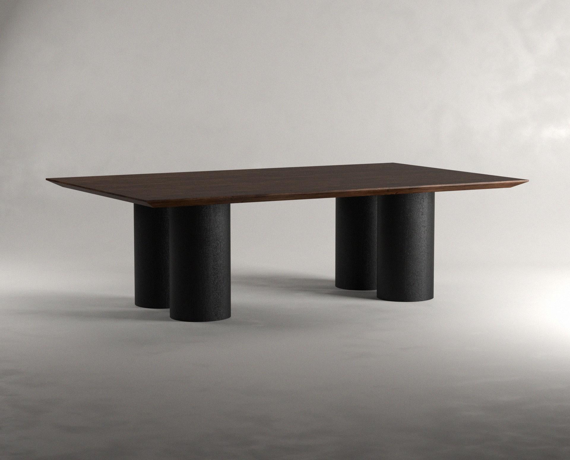 Pier Rectangular Dining Table by Siete Studio
Dimensions: D240 x W110 x H73 cm.
Materials: Walnut and Black Oak.

Please note as this product is handmade, colors and dimensions may vary to those shown in images. Please contact us.

Siete is a design