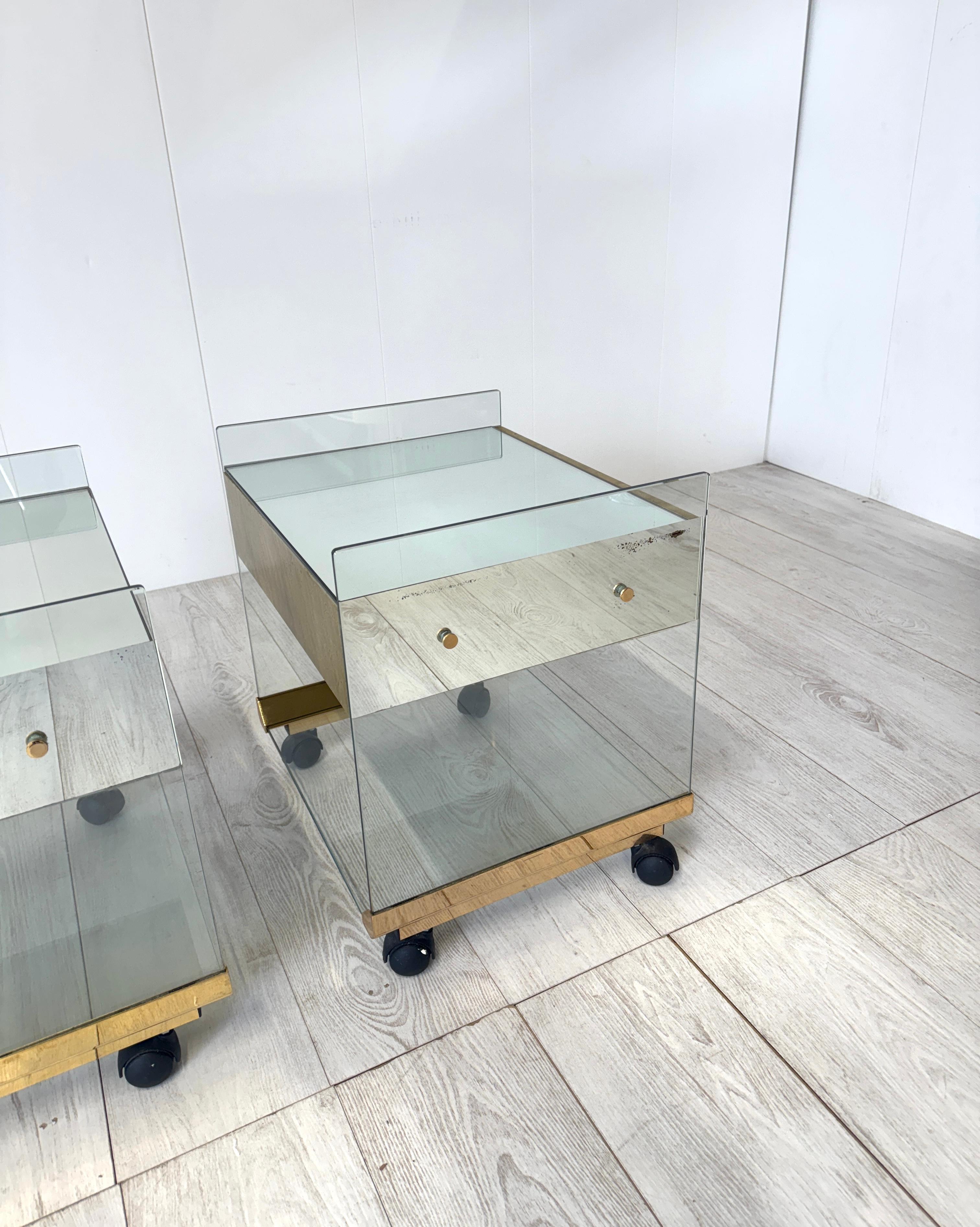 Pierangelo Gallotti, Paire de tables de chevet, prod. Gallotti & Radice, 1970 en vente 2
