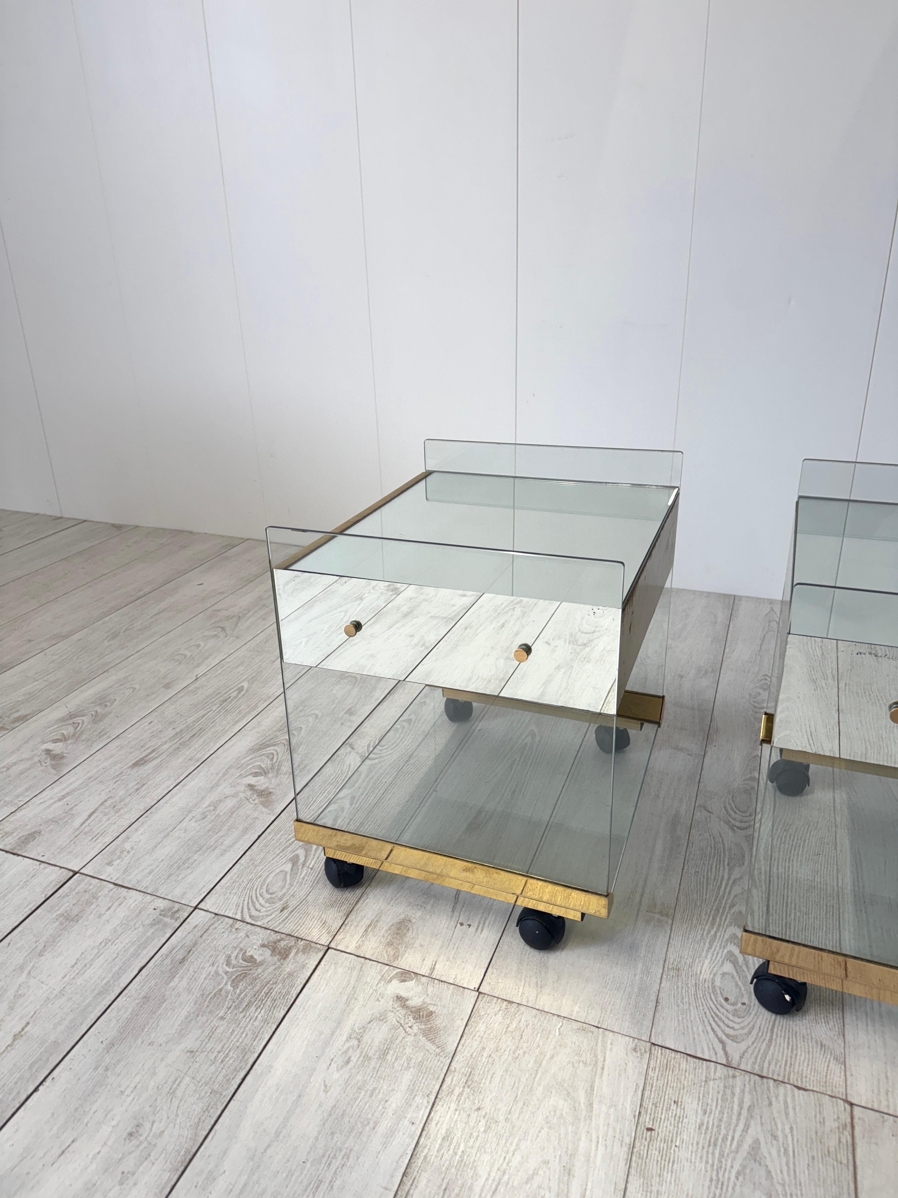 Pierangelo Gallotti, Paire de tables de chevet, prod. Gallotti & Radice, 1970 en vente 3