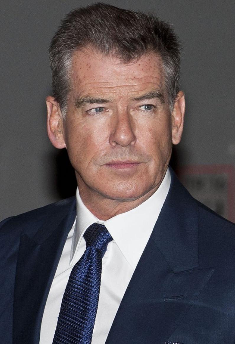 Pierce Brosnan made his name in popular US detective series Remington Steele (1982-1987). In 1994 he took on the role of James Bond in the hugely successful Golden Eye.

This is a guaranteed authentic half inch strand of Pierce Brosnan’s