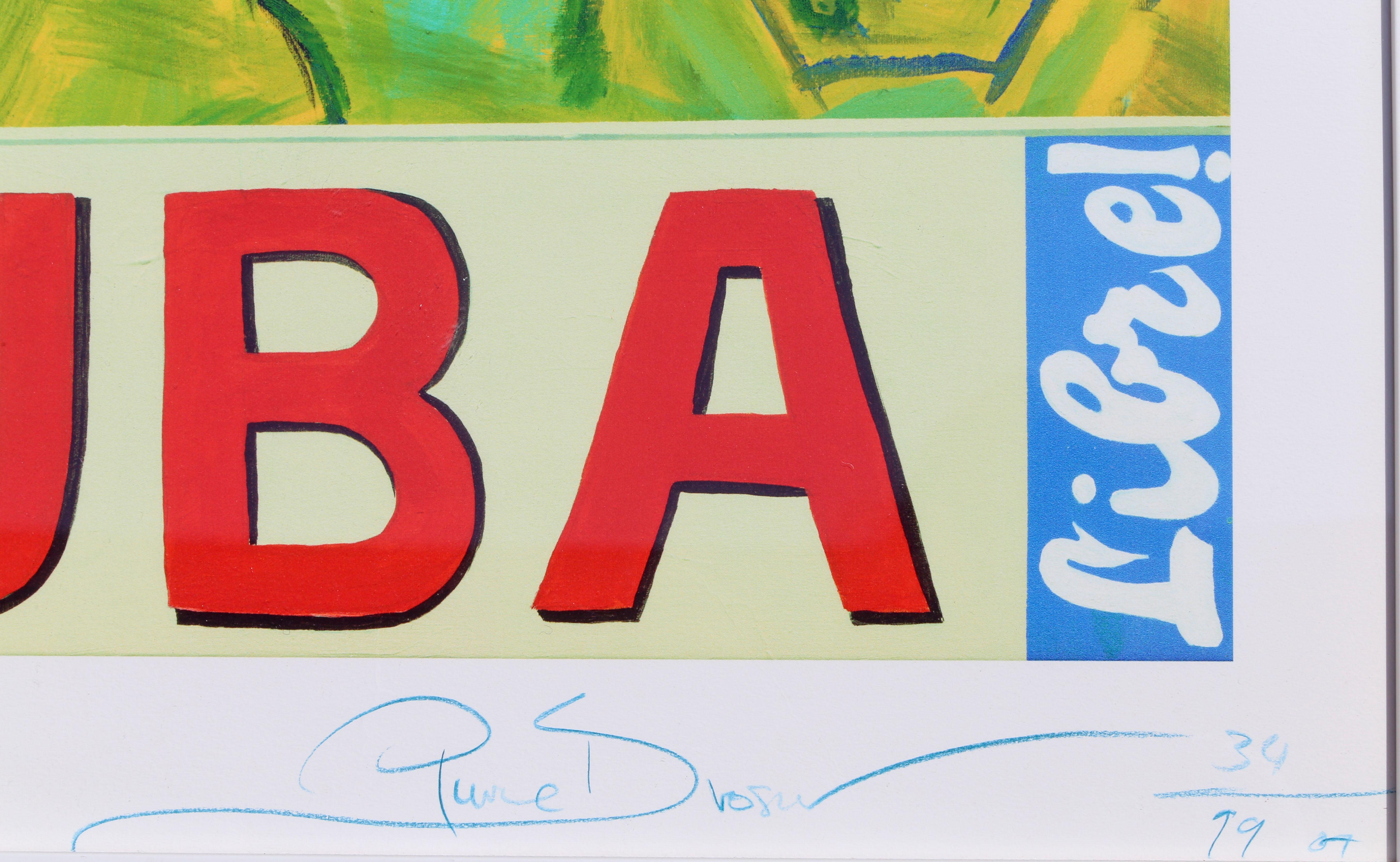 ¡Viva Cuba Libre!, Pop Art Lithograph by Pierce Brosnan For Sale 2