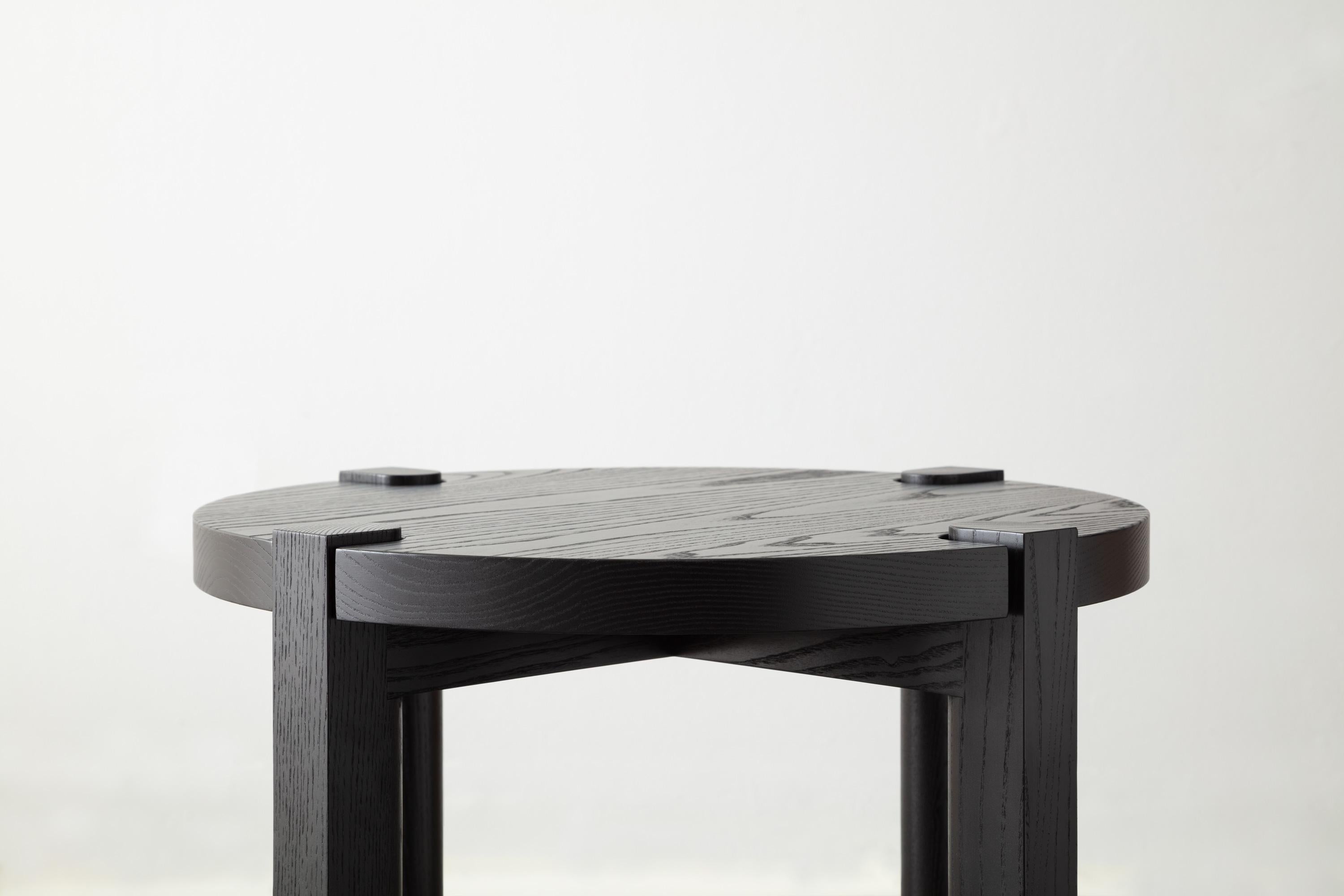 Pierce Side Table – Handmade in Solid Wood with Marble Top 2