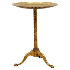 Pierced Brass Side Table
