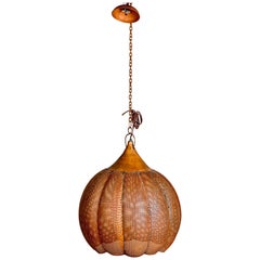 Pierced Copper Pendant Fixture