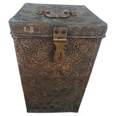 Pierced Islamic Copper Tinned Chest