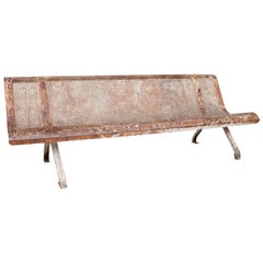 Pierced Metal "Station Bench from France