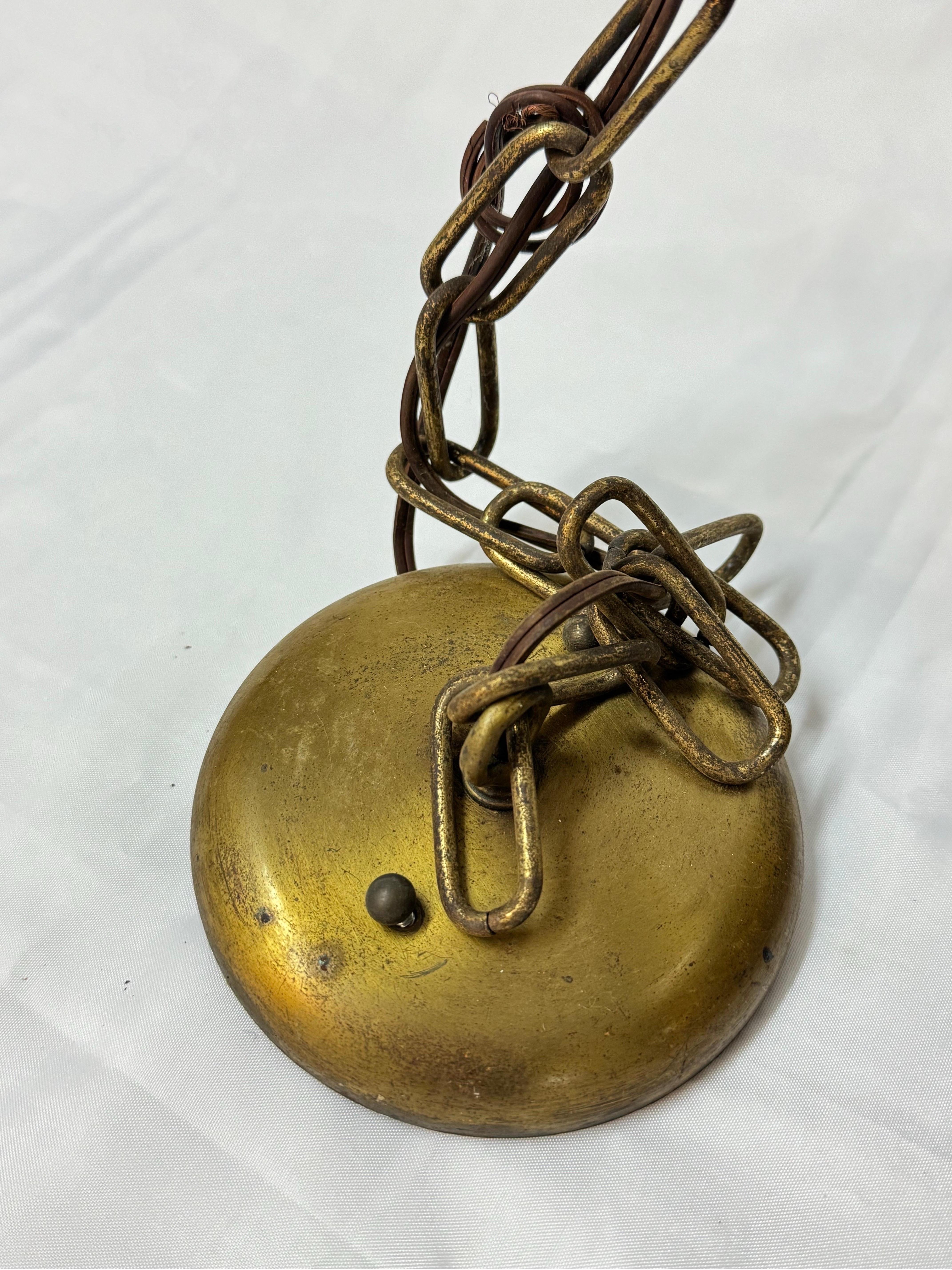 Pierced Moroccan Brass Lantern Style Chandelier For Sale 12