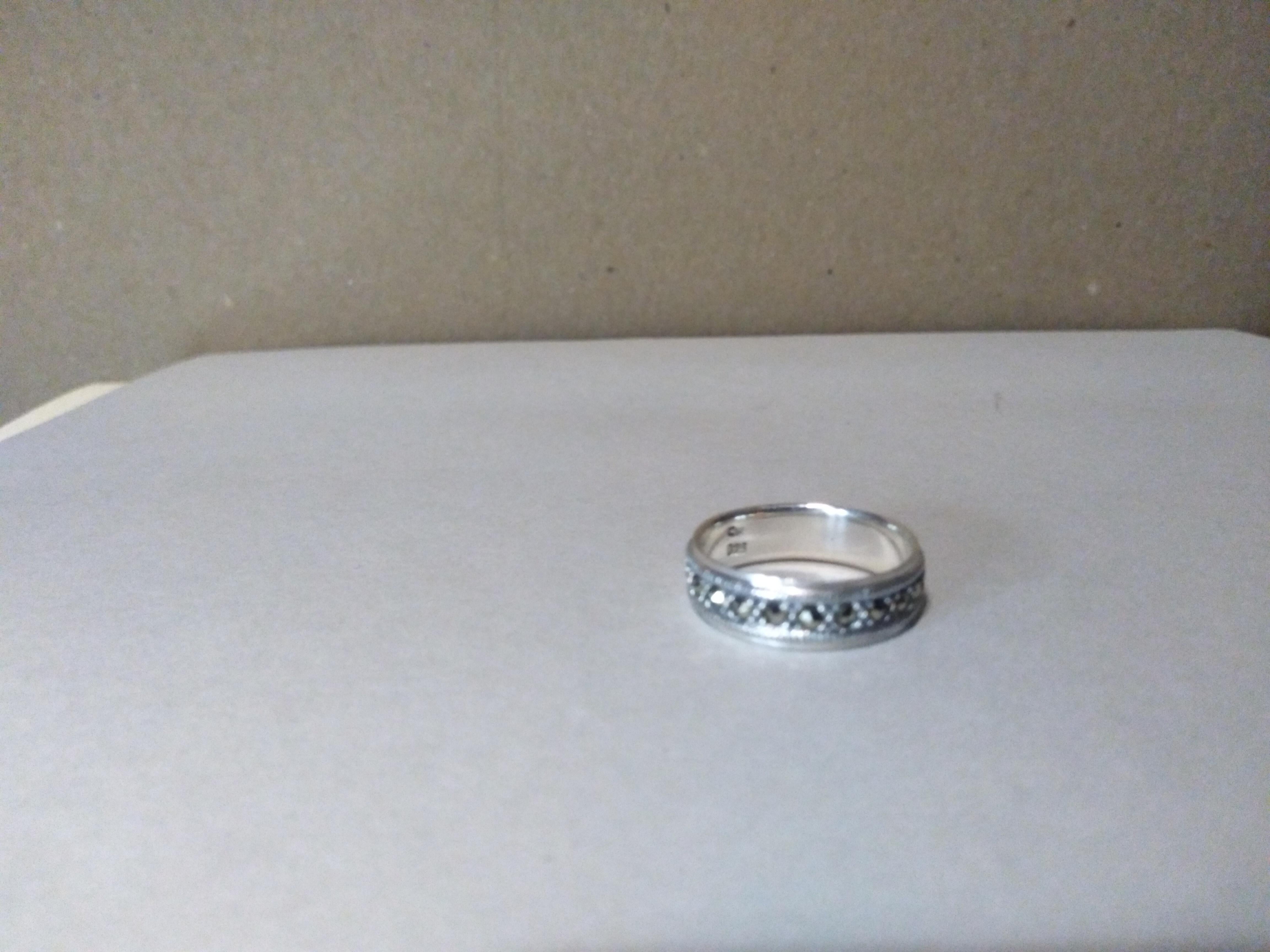 20th Century Pierced Sterling Silver Band Ring Size 8