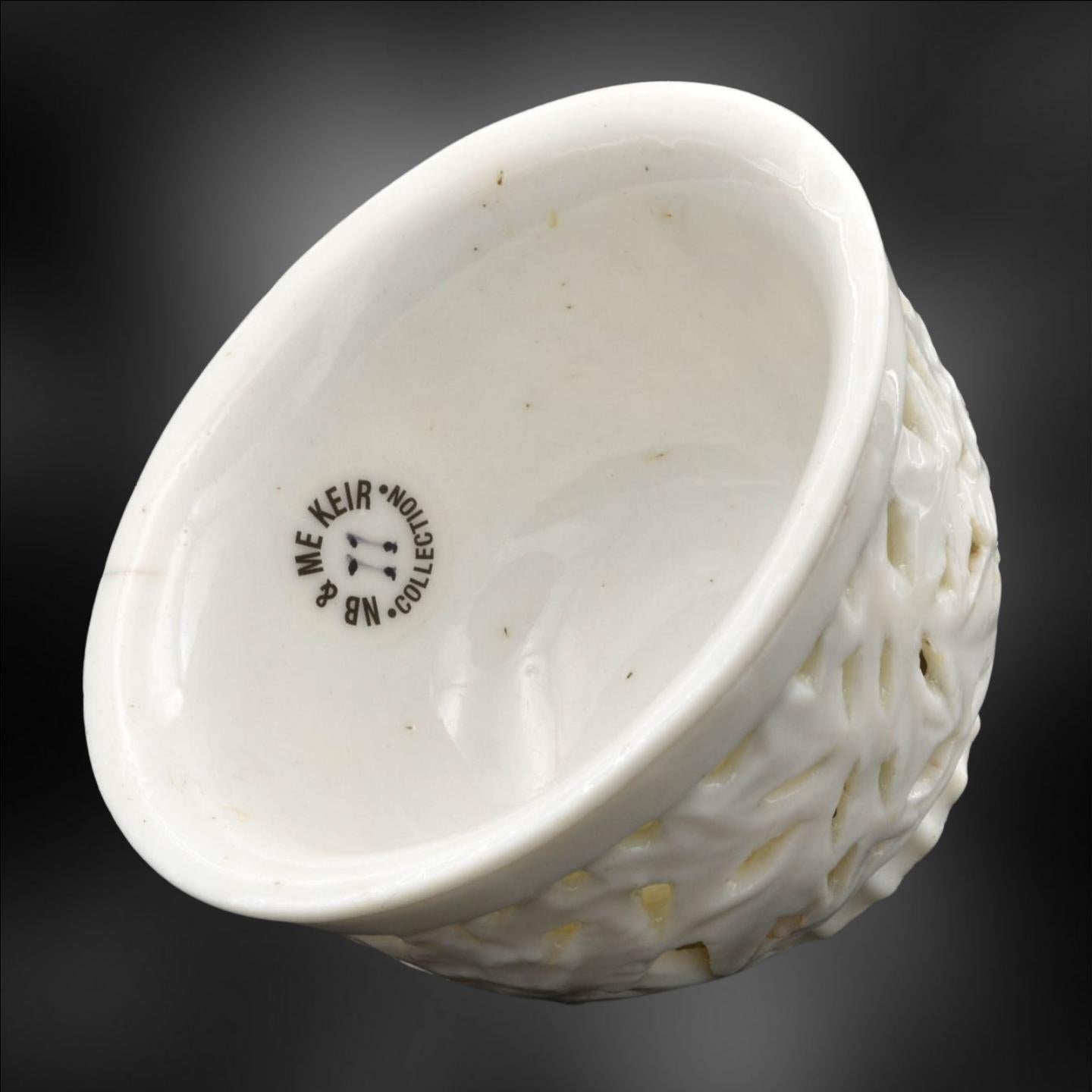 Pierced Tea Bowl, Dehua, Qing Dynasty, C1635 In Excellent Condition For Sale In Melbourne, Victoria