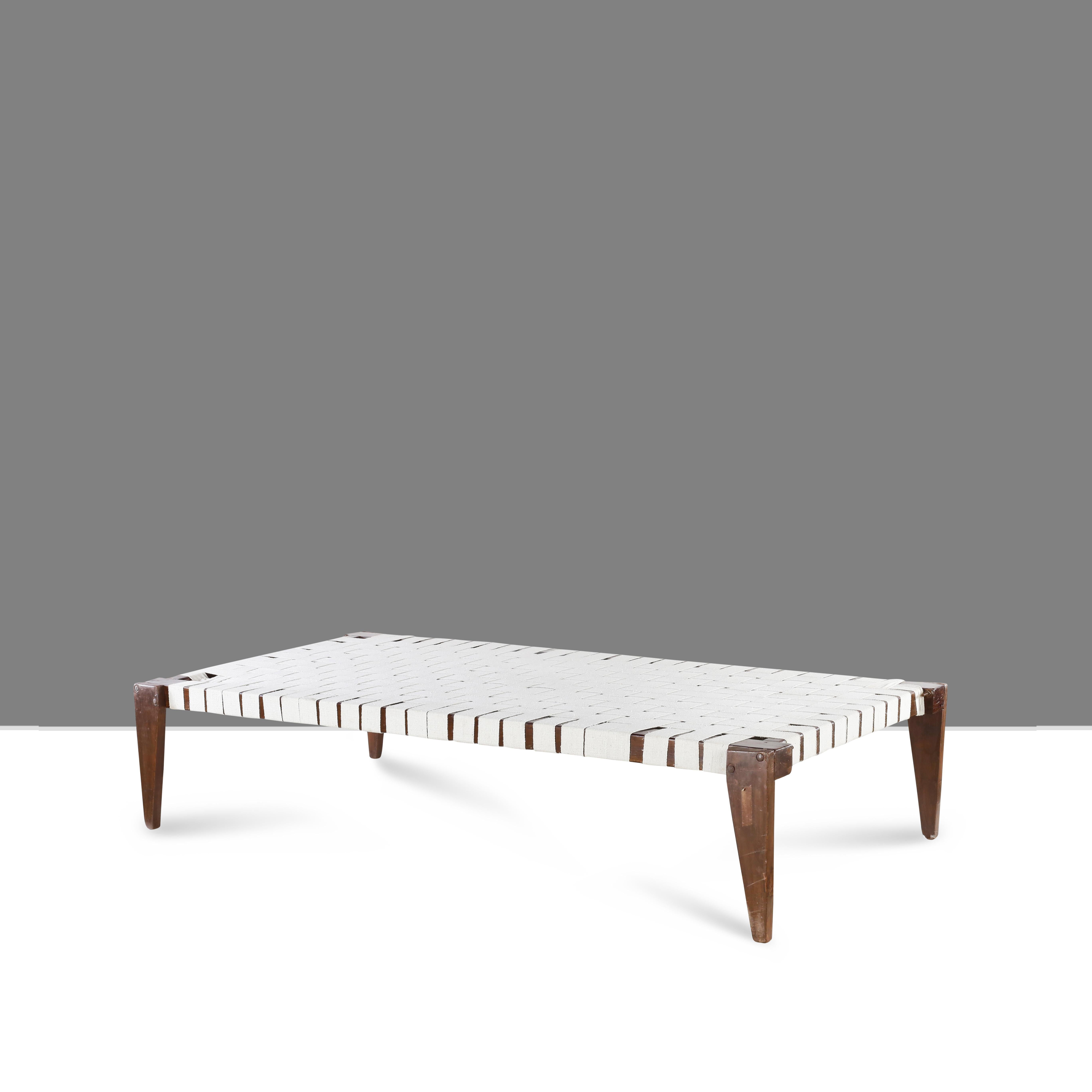 20th Century Piere Jeanneret PJ-L-05-A Single Bed / Authentic Mid-Century Modern For Sale