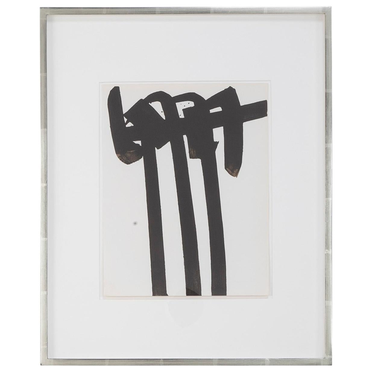 Piere Soulages, Lithograph Titled Litho #34