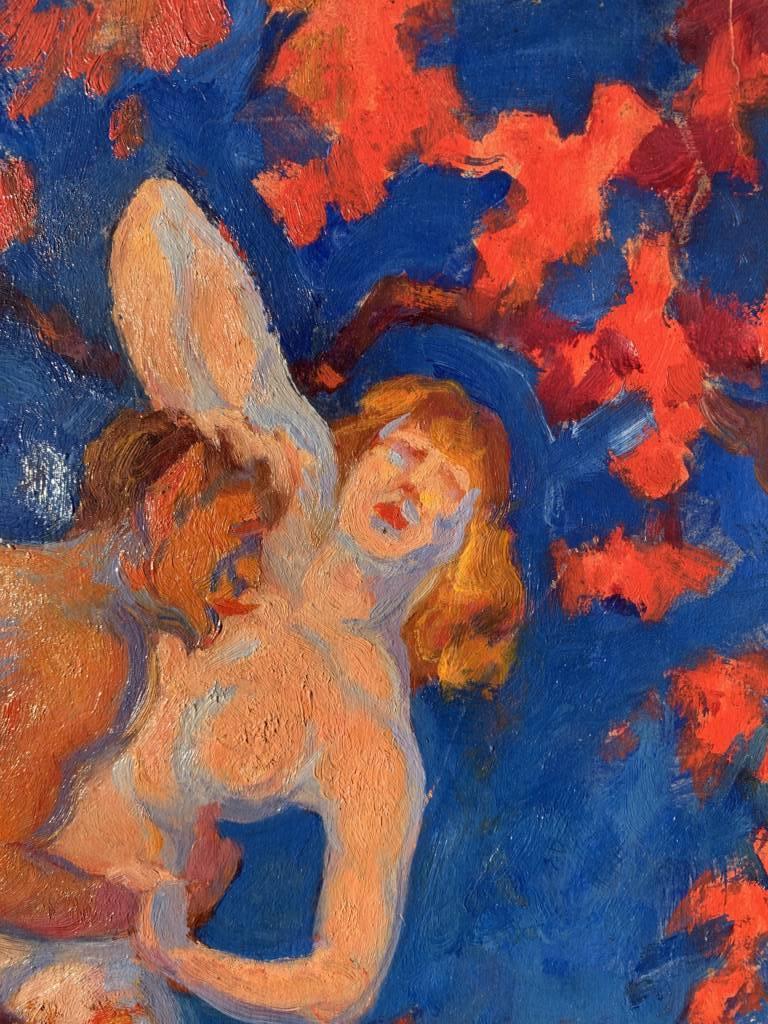 Pieretto Bianco (pintor italiano) - Pintura de figuras de principios del siglo XX - Sátiro en venta 8