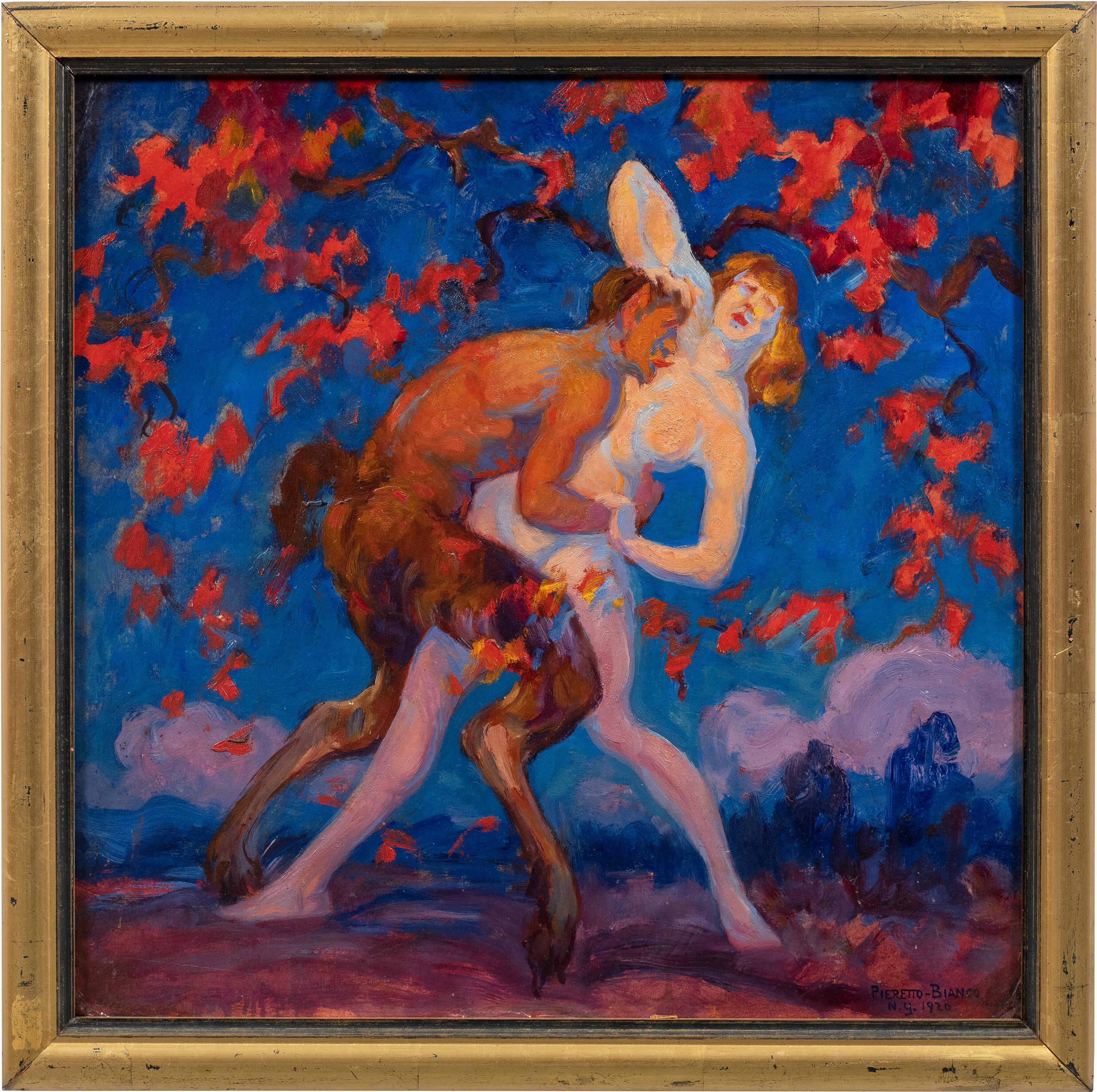 Pieretto Bianco (Italiener Maler) - Figurenmalerei des frühen 20. Jahrhunderts - Satyr