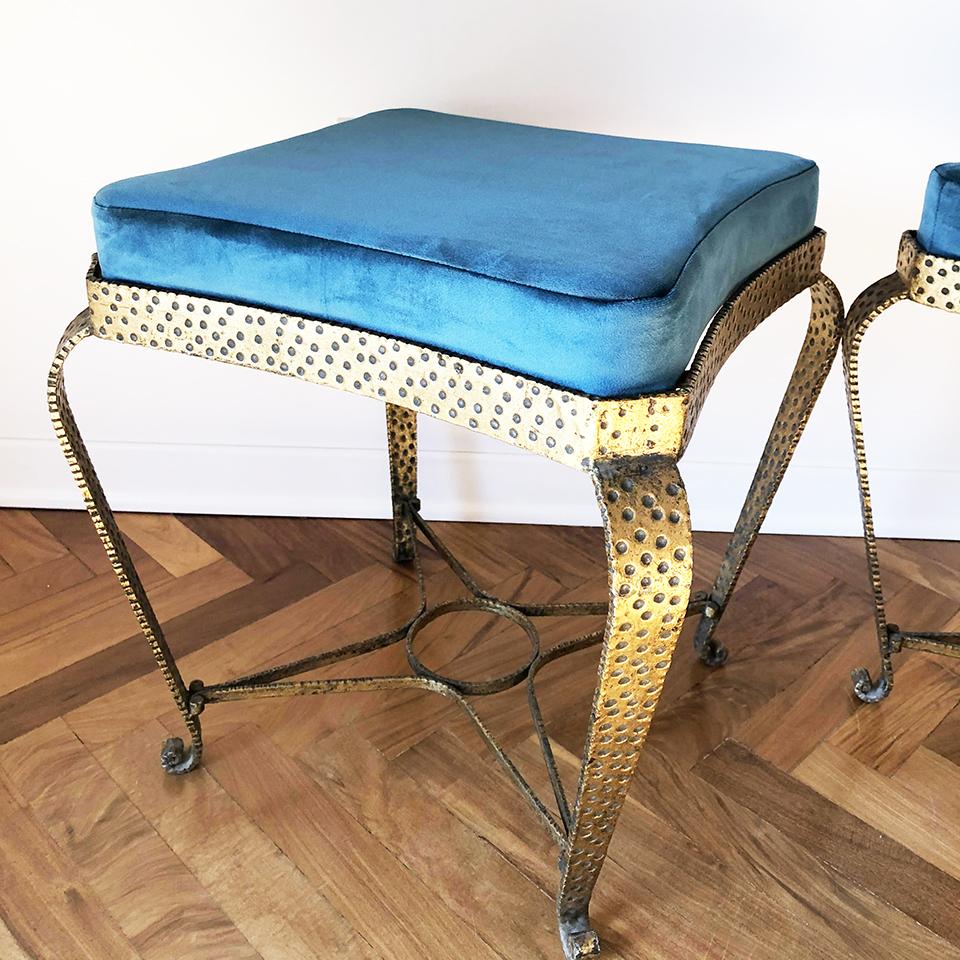 Mid-20th Century Pierluigi Colli Coppia di Pouff del 1950 -Design-