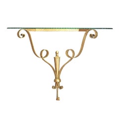 Pierluigi Colli Midcentury Italian Designer Bronze Consolle, 1950s